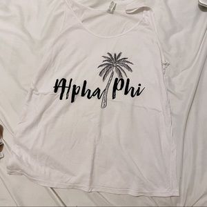 Alpha Phi Palm Tree Tank